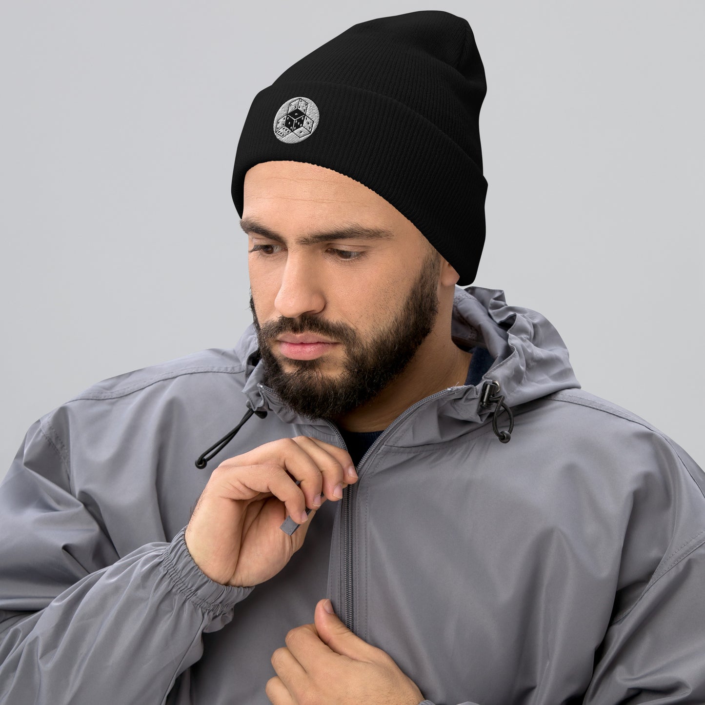$KYNOTE - Embroidered logo Cuffed Beanie
