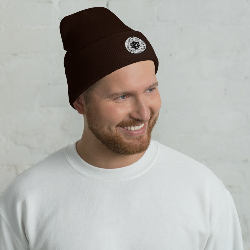 $KYNOTE - Embroidered logo Cuffed Beanie