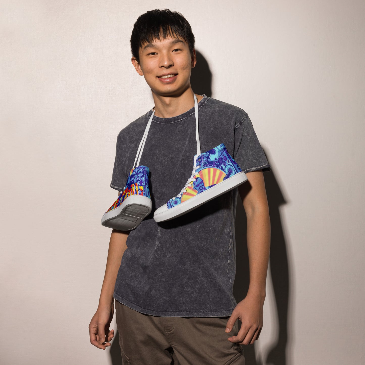 EntheoCosm Shoes - High Top Canvas Shoes