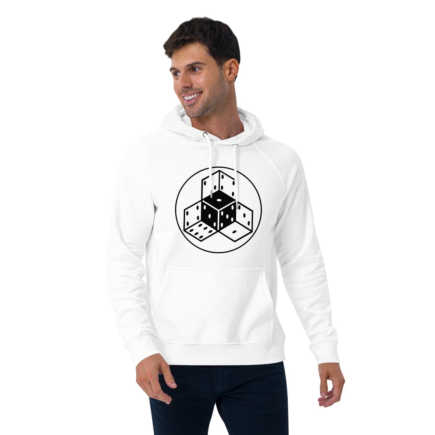 $kynote - Unisex eco raglan hoodie ( White )