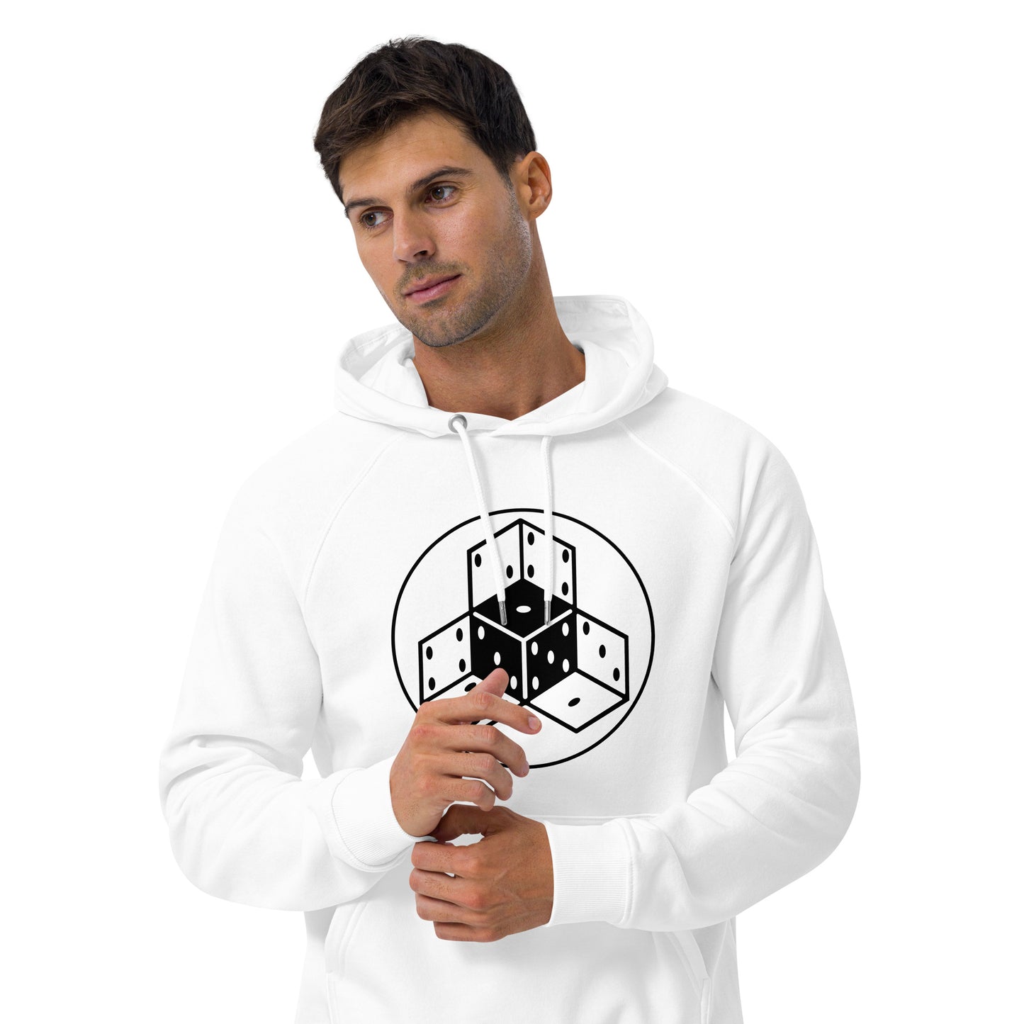 $kynote - Unisex eco raglan hoodie ( White )