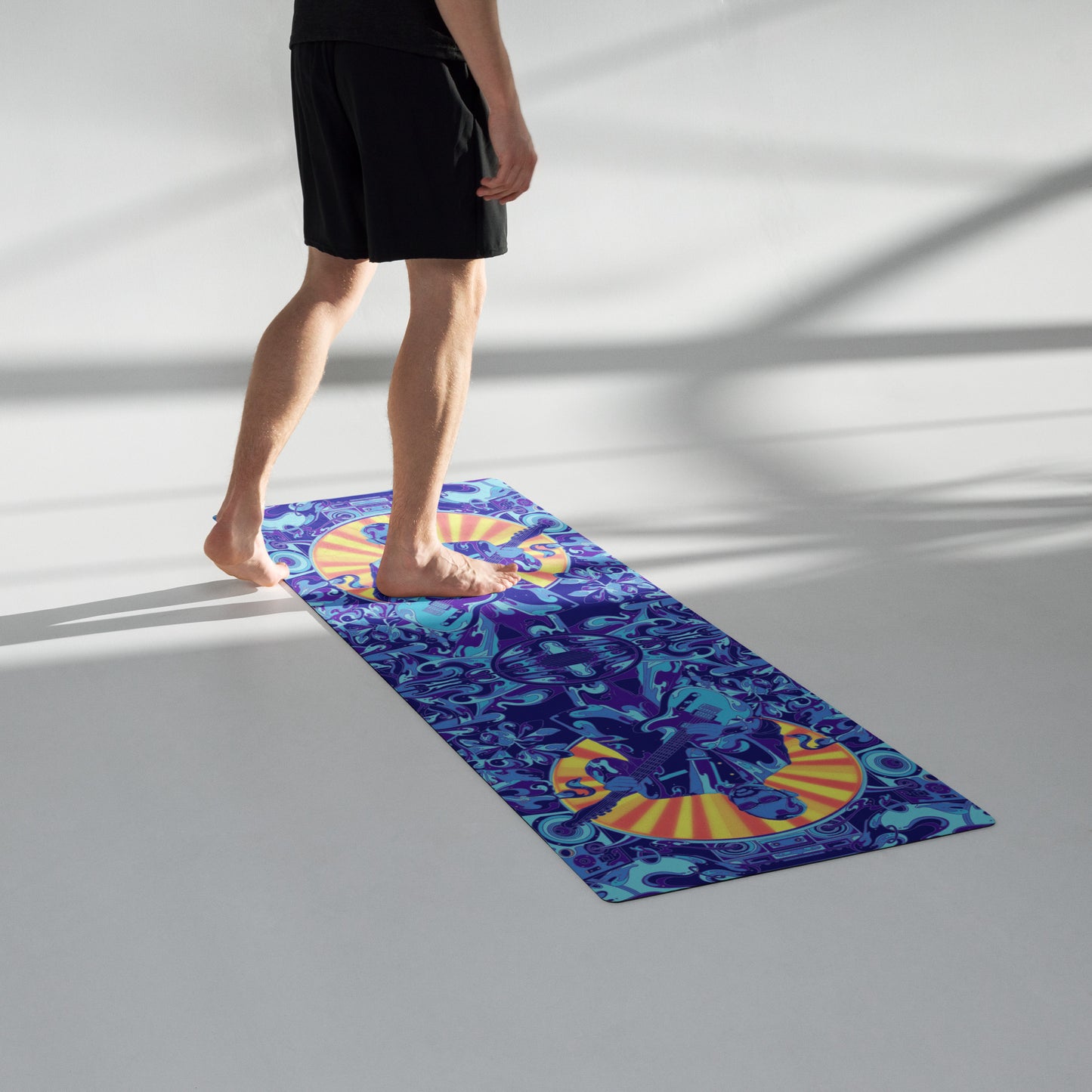 EntheoCosm Yoga mat (Yellow Sun)