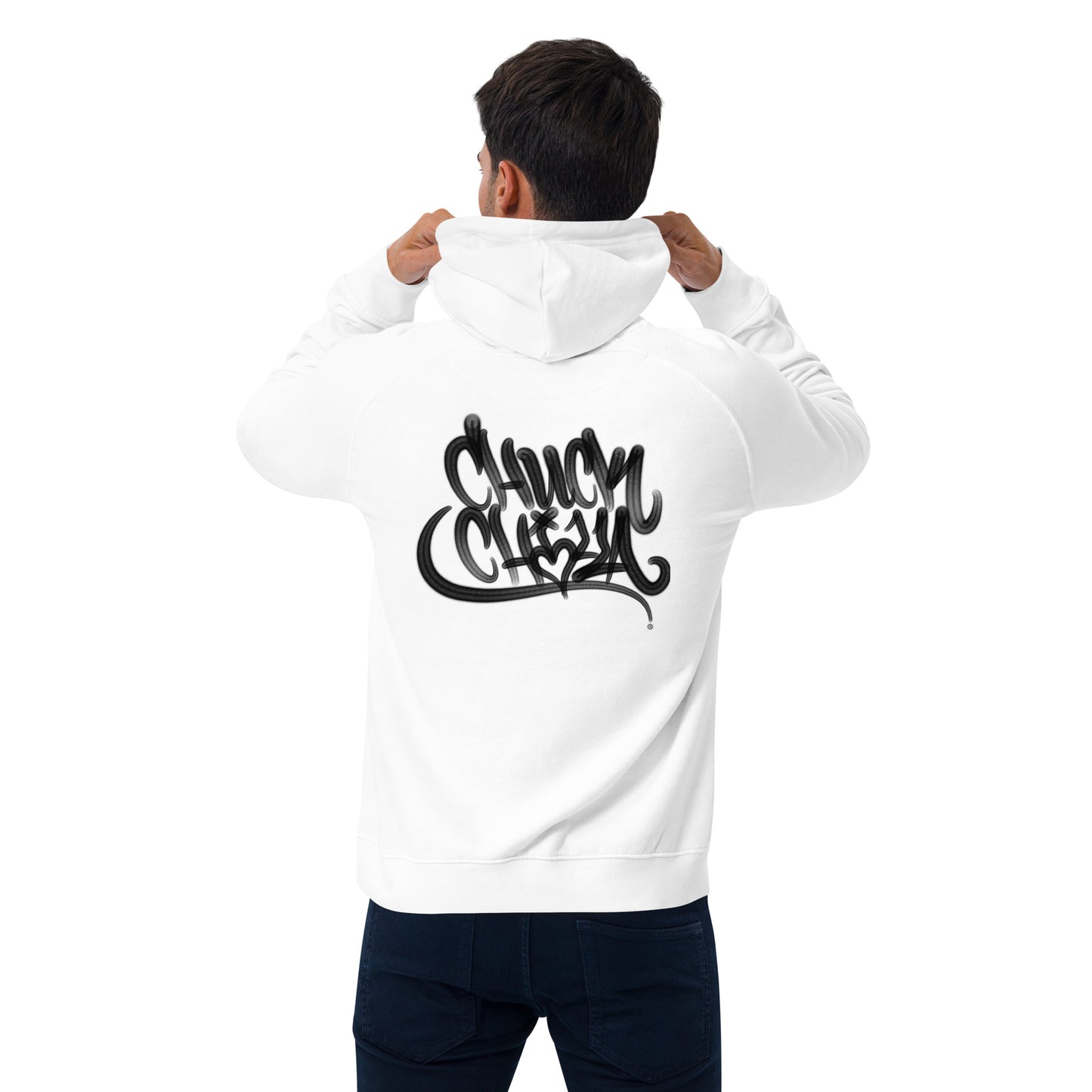 $kynote - Unisex eco raglan hoodie ( White )