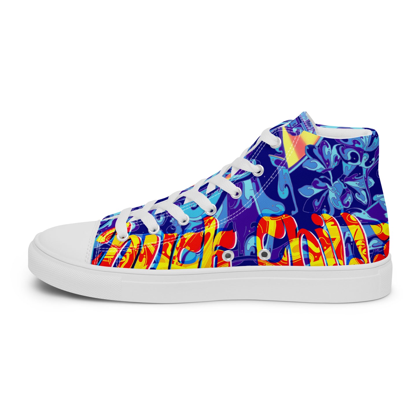 EntheoCosm Shoes - Yellow Sun Inspired High Top Canvas womens shoes
